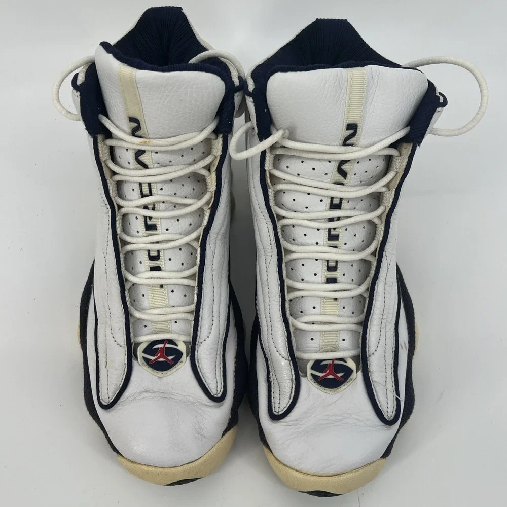 Nike Air Jordan Pro Strong - White & Navy Blue - 136006‑131 - No Box